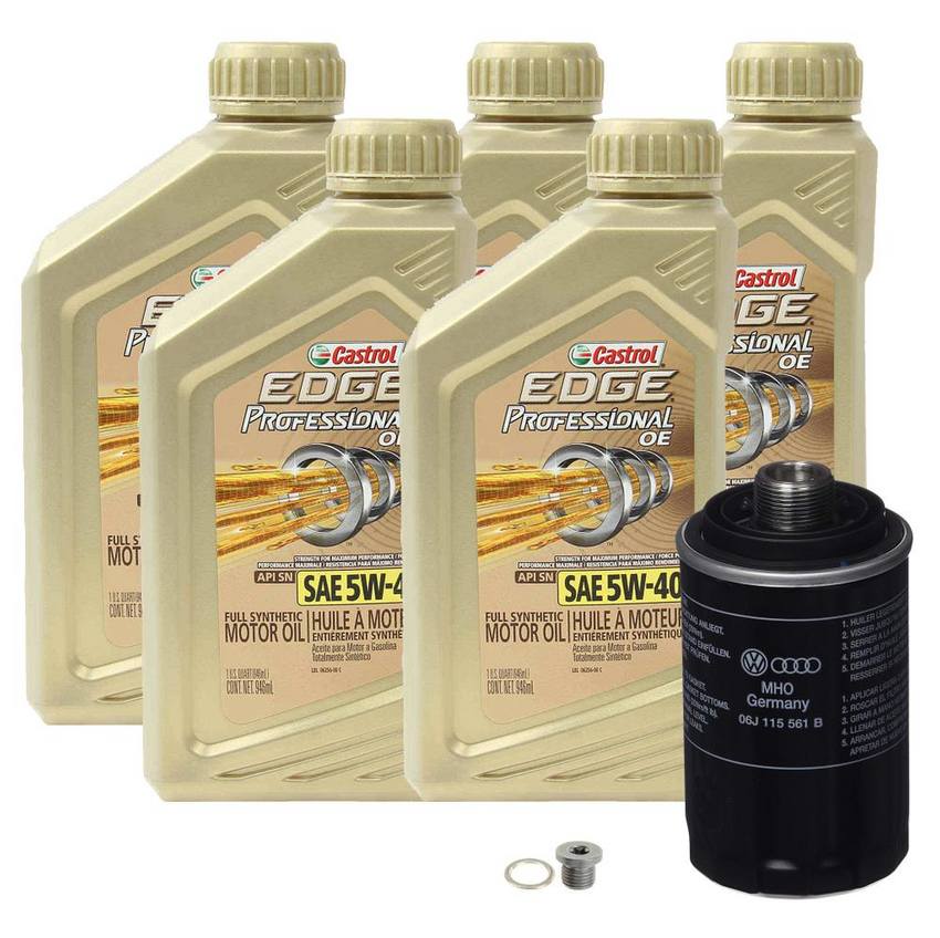 VW Engine Oil Change Kit - (5W-40) (5 Quart)  N90813202